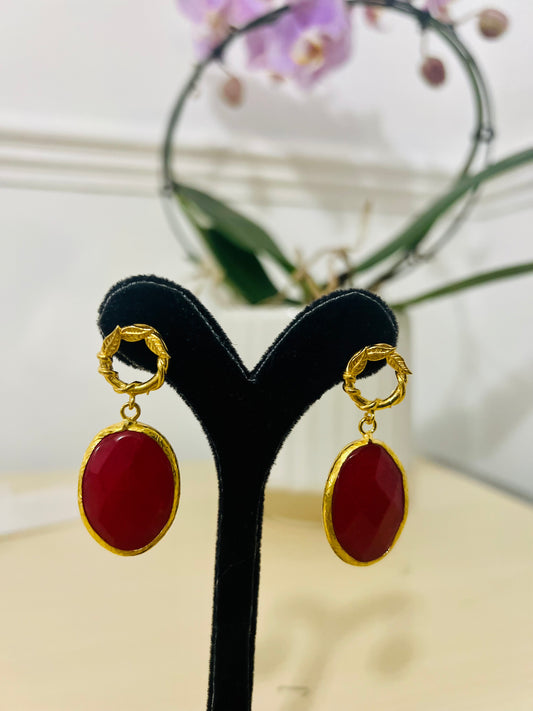 Handmade 18k goldplated earrings