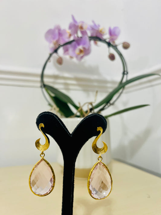 Handmade 18k gold plated earrings