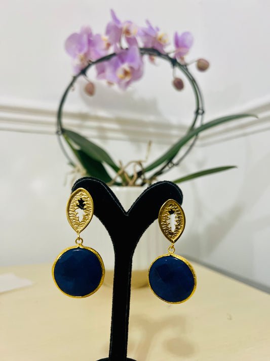 Handmade 18k gold plated earrings