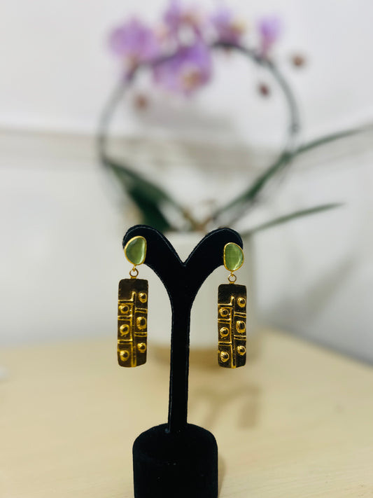 Handmade 18k gold plated earrings