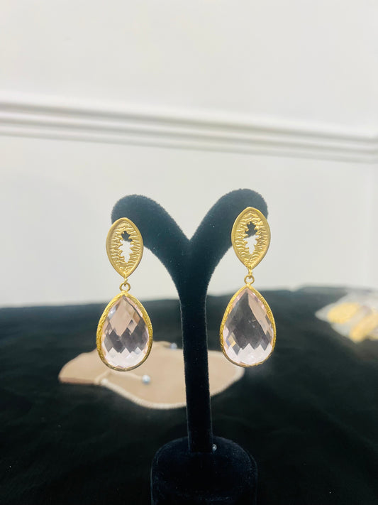 Handmade 18k gold plated earrings