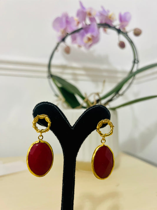 Handmade 18k goldplated earrings