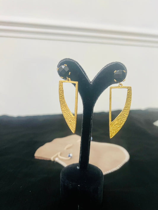 Handmade 18k gold plated earrings